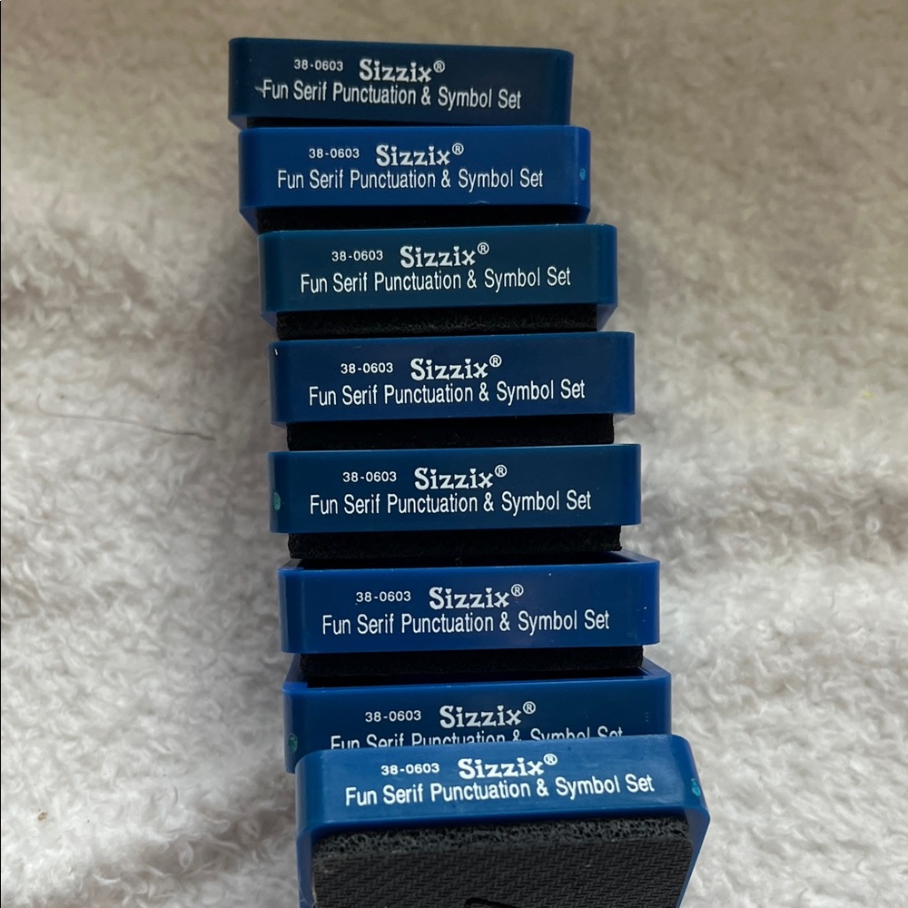 Sizzix Blue Punctuation & Symbol Craft Set